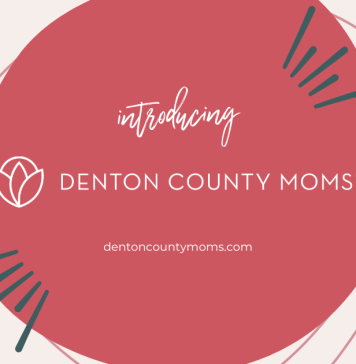 Introducing Denton County Moms pink circle